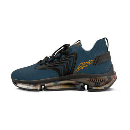 MAJBWR - Crown Deep Teal & Gold Mesh Sneakers — Diamond Edition