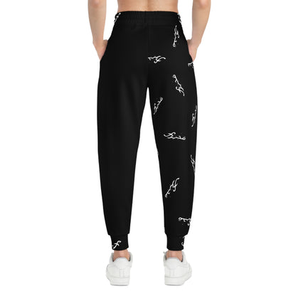 MAJBWR - Black & White Print Joggers - AOP