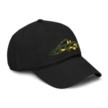 MAJBWR - Washed Camo Baseball Cap — Low-Profile (Black & Yellow)