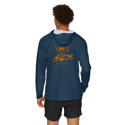 MAJBWR - Teal & Gold Men's Sports Warmup Athletic Hoodie