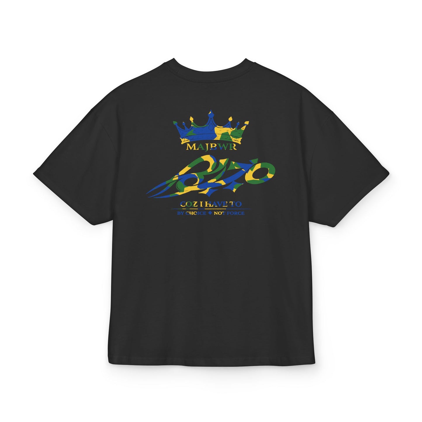 MAJBWR - Camo Commander Logo Oversize Black Box Tee