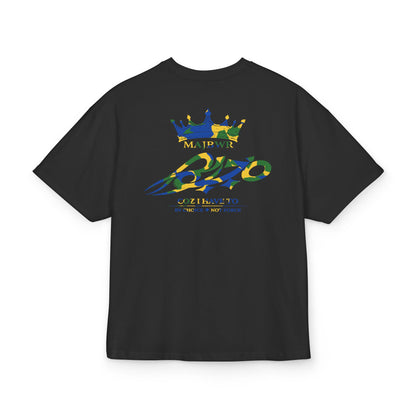 MAJBWR - Camo Commander Logo Oversize Black Box Tee