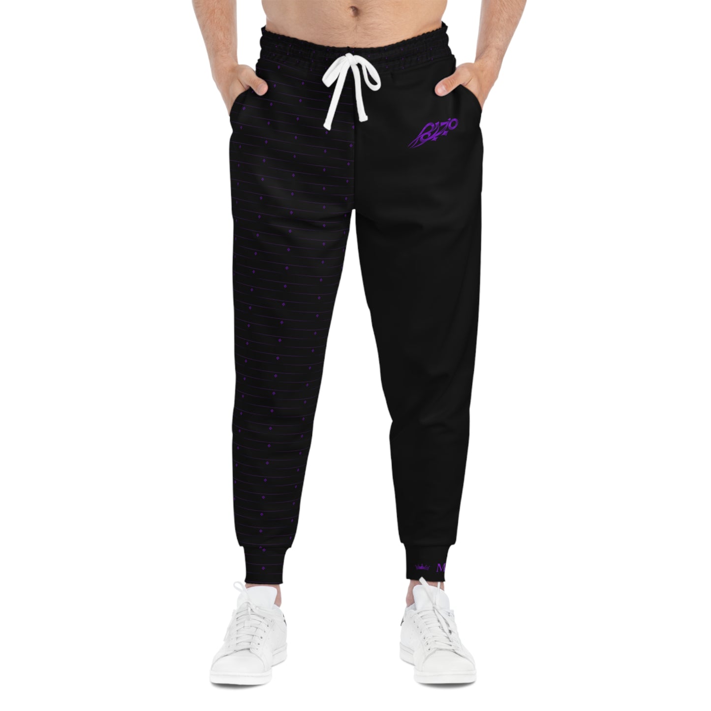 MAJBWR - Deep Purple Diamond Athletic Joggers - AOP