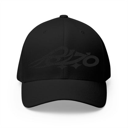 MAJBWR - Crown Skull Embroidered Cap — Black on Black Closed-Back Lmtd Edtn.