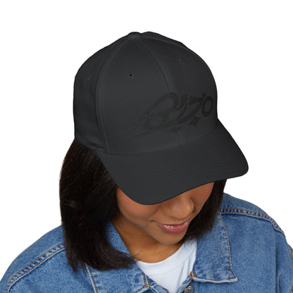 MAJBWR - Crown Skull Embroidered Cap — Black on Black Closed-Back Lmtd Edtn.