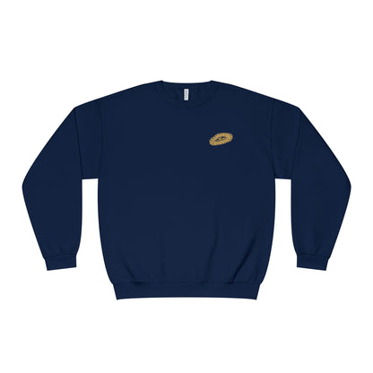 MAJBWR - Gold Crown Crewneck Sweatshirt — Arabic Script Graphic