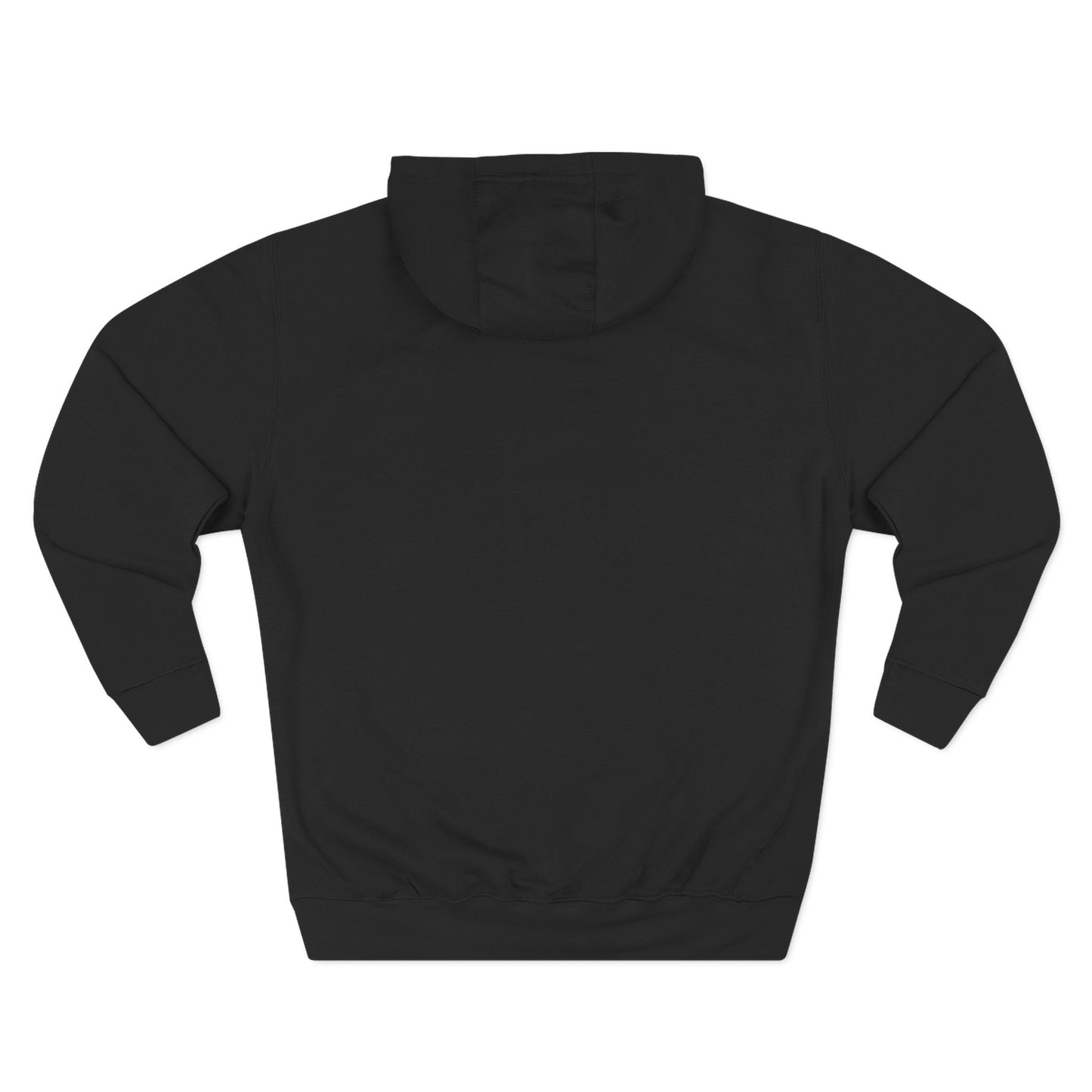 MAJBWR - Minimal Script Embroidered Fleece Hoodie — Black/Navy Pullover