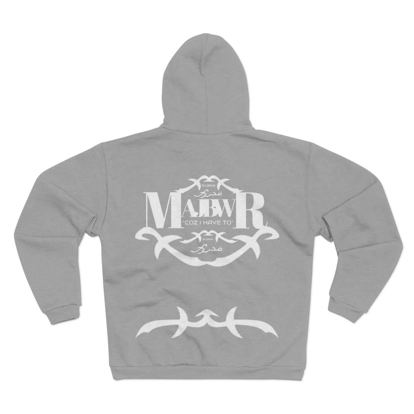 MAJBWR -  Graphic Hooded Zip Sweatshirt 100%