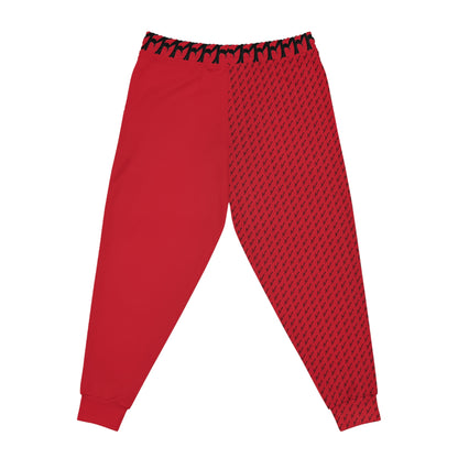 MAJBWR - Red & Black Print Joggers