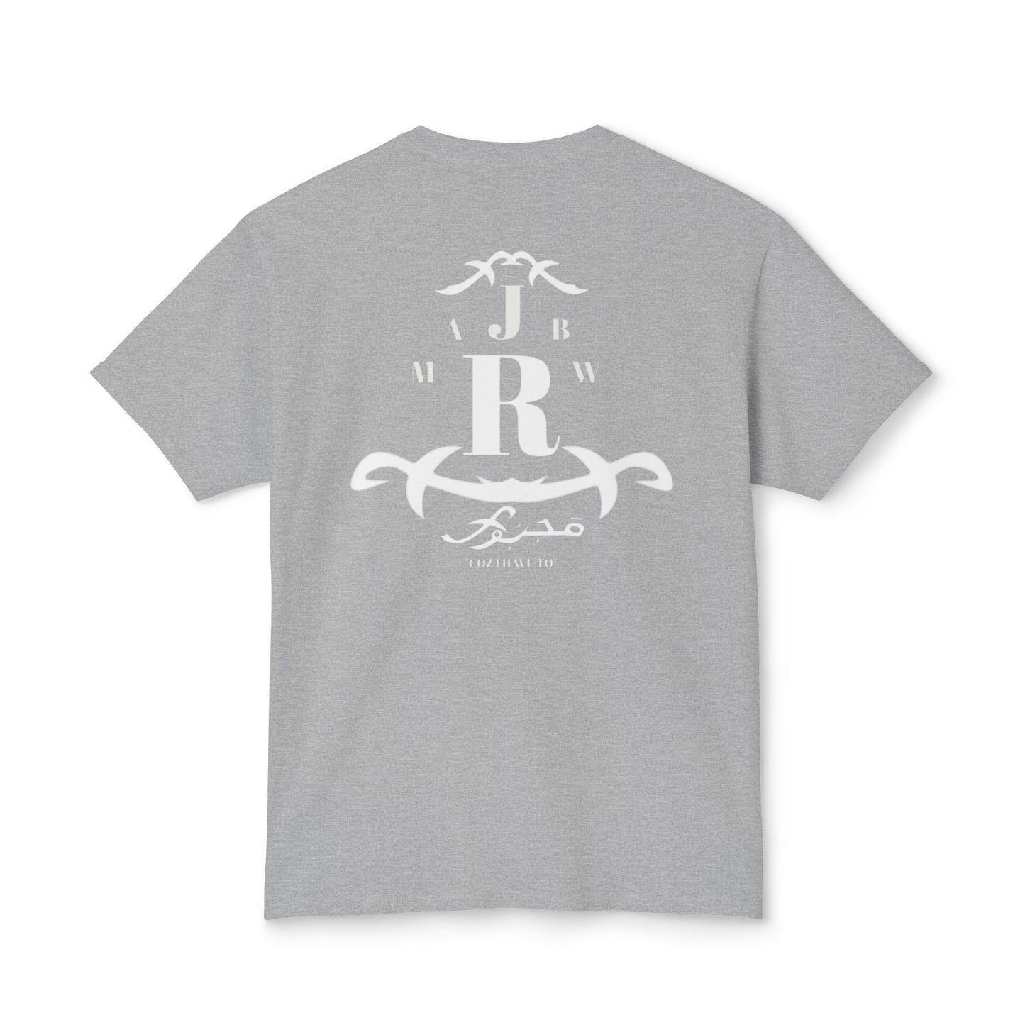 MAJBWR - Monogram Crest T-Shirt — Vintage Initials Graphic Tee