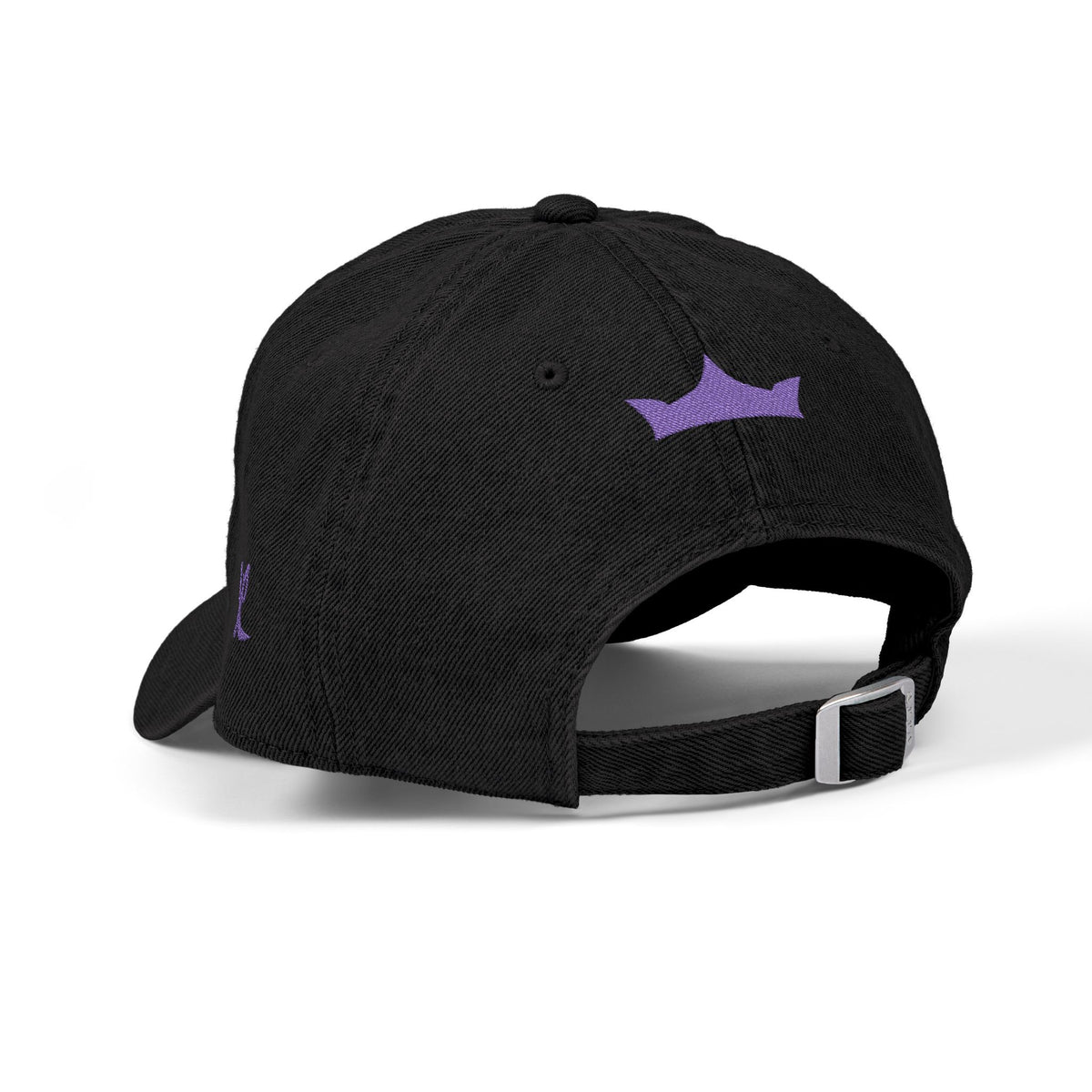 MAJBWR - Embroidered Crown & Sword Arabic Script Denim Hat — LTD