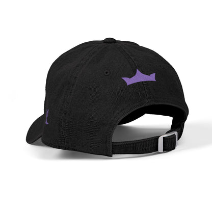 MAJBWR - Embroidered Crown & Sword Arabic Script Denim Hat — LTD