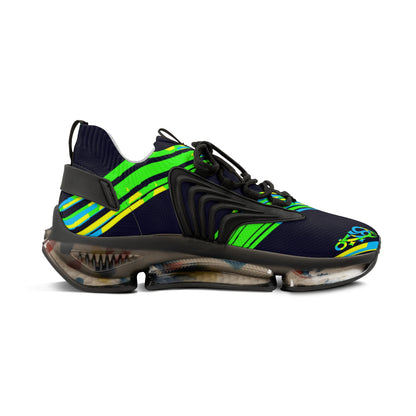MAJBWR - Men's Mesh Sneakers — Camo Deep Dark Blue