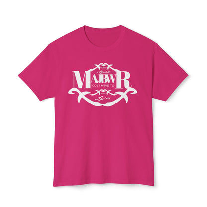 MAJBWR - Monogram Crest T-Shirt — Vintage Initials Graphic Tee