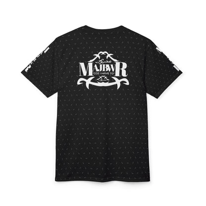 MAJBWR - Black Athletic Motion Unisex Tee AOP