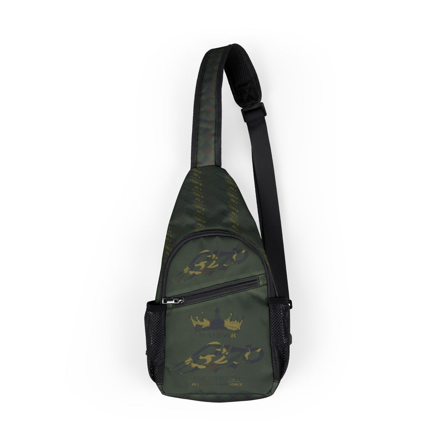 MAJBWR - Commander Camo Crown Sling Bag — Army Green Chest Bag