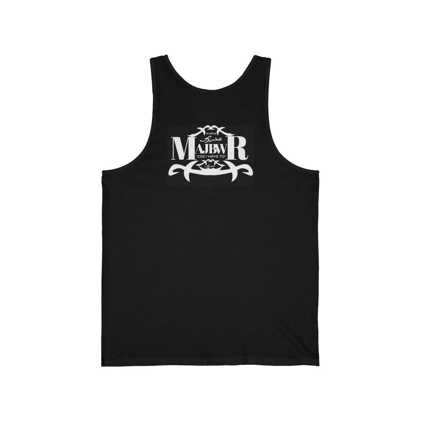 MAJBWR - Vintage Logo Tank Top — Graphic White Jersey Tank