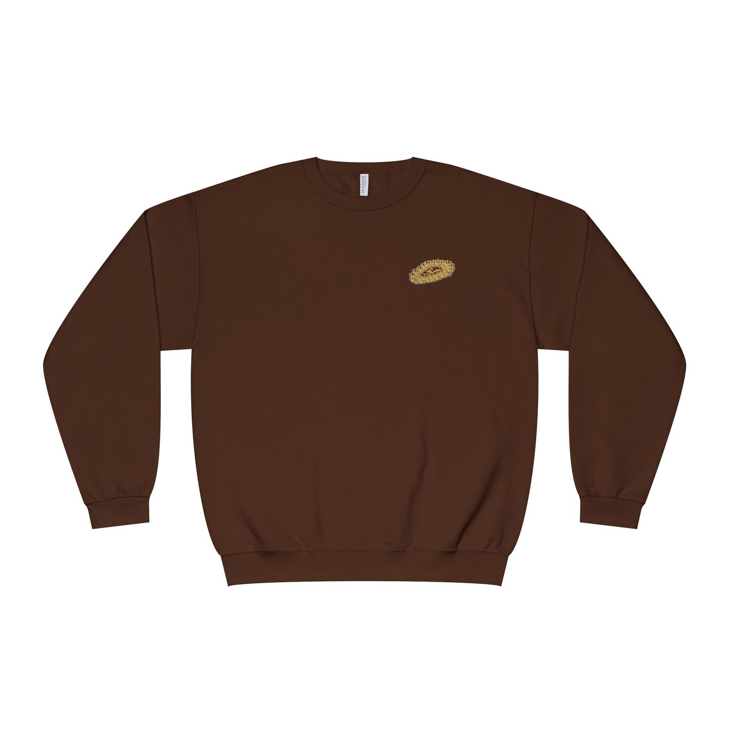 MAJBWR - Gold Crown Crewneck Sweatshirt — Arabic Script Graphic