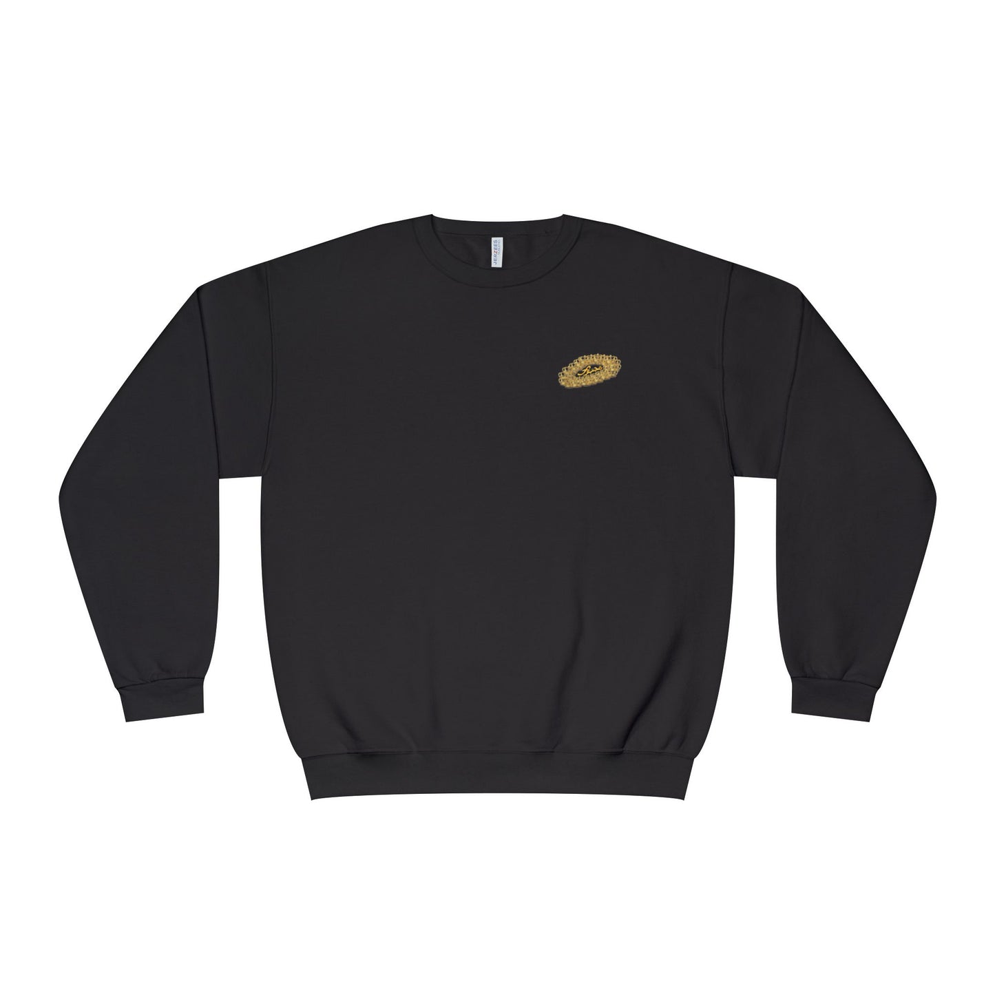 MAJBWR - Gold Crown Crewneck Sweatshirt — Arabic Script Graphic