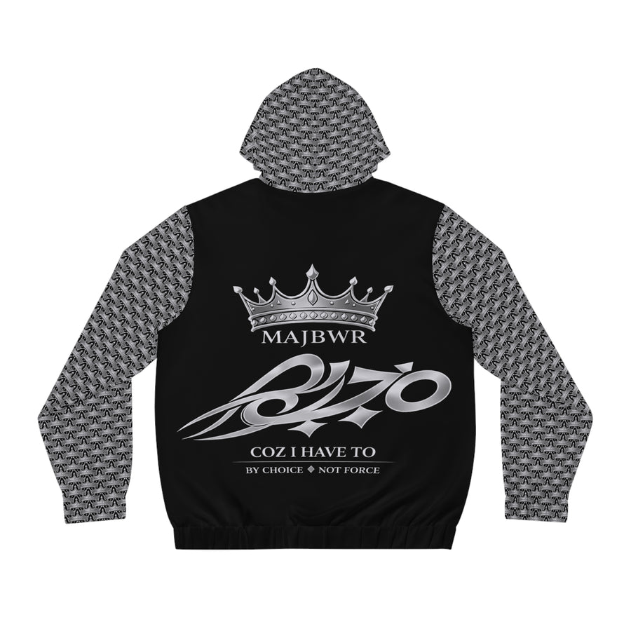 MAJBWR - Black Ghost White Crown Hoodie — Limited Edition Full-Zip