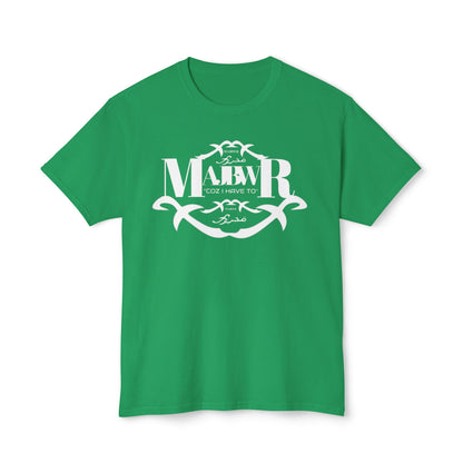 MAJBWR - Monogram Crest T-Shirt — Vintage Initials Graphic Tee