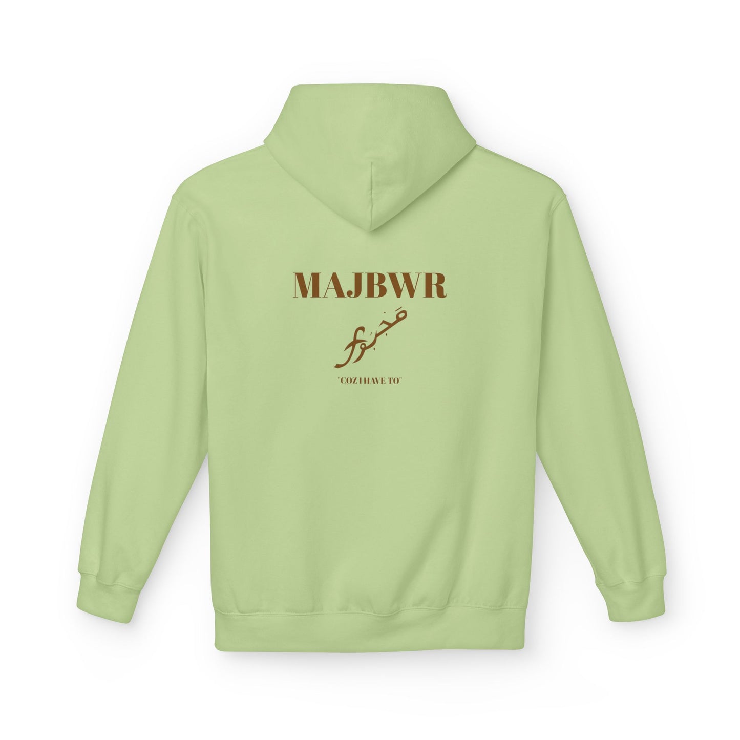 MAJBWR - Minimal Script 'Love' Hoodie — White Casual Pullover