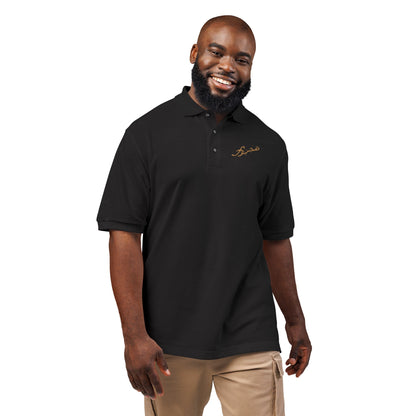 Embroidered Lightning Bolt Polo Shirt