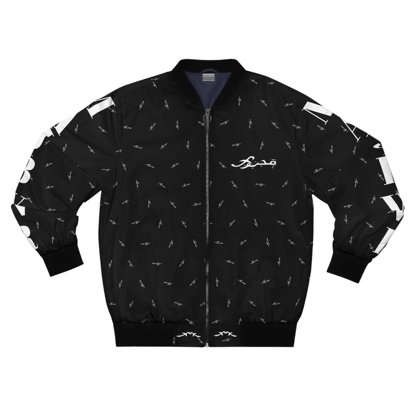 MAJBWR -  "Bomber Jacket AOP Black"