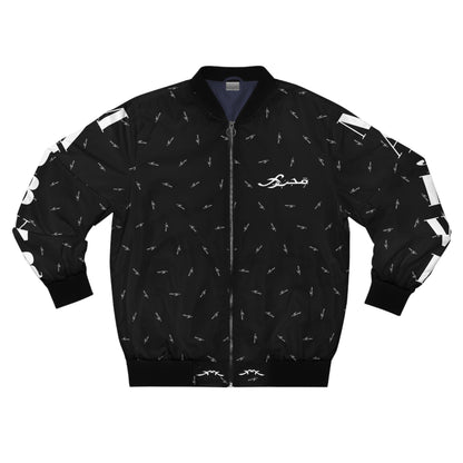 MAJBWR -  "Bomber Jacket AOP Black"