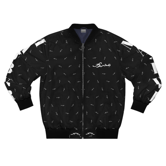 MAJBWR -  "Bomber Jacket AOP Black"