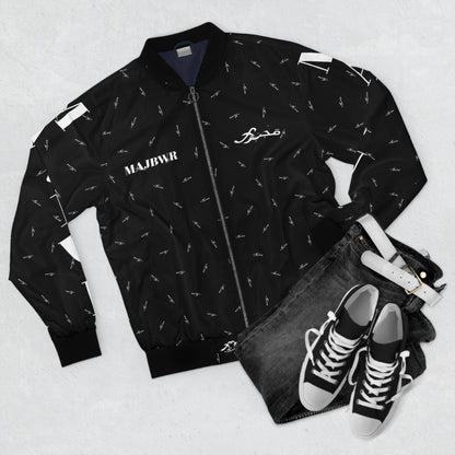 MAJBWR -  "Bomber Jacket AOP Black Connect"