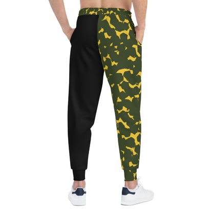 MAJBWR - Black & Yellow Camo Joggers — Athletic Joggers Lmtd Edtn.