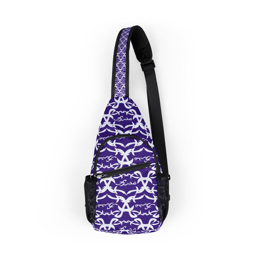 MAJBWR -Big X Chest Sling Bag Purple