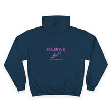 MAJBWR x Champion Hoodie – "COZ I HAVE TO" Purple Print