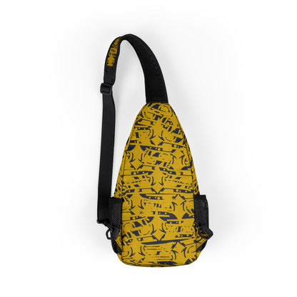 MAJBWR - Gold Crown Sling Chest Bag — All Eyes On Me