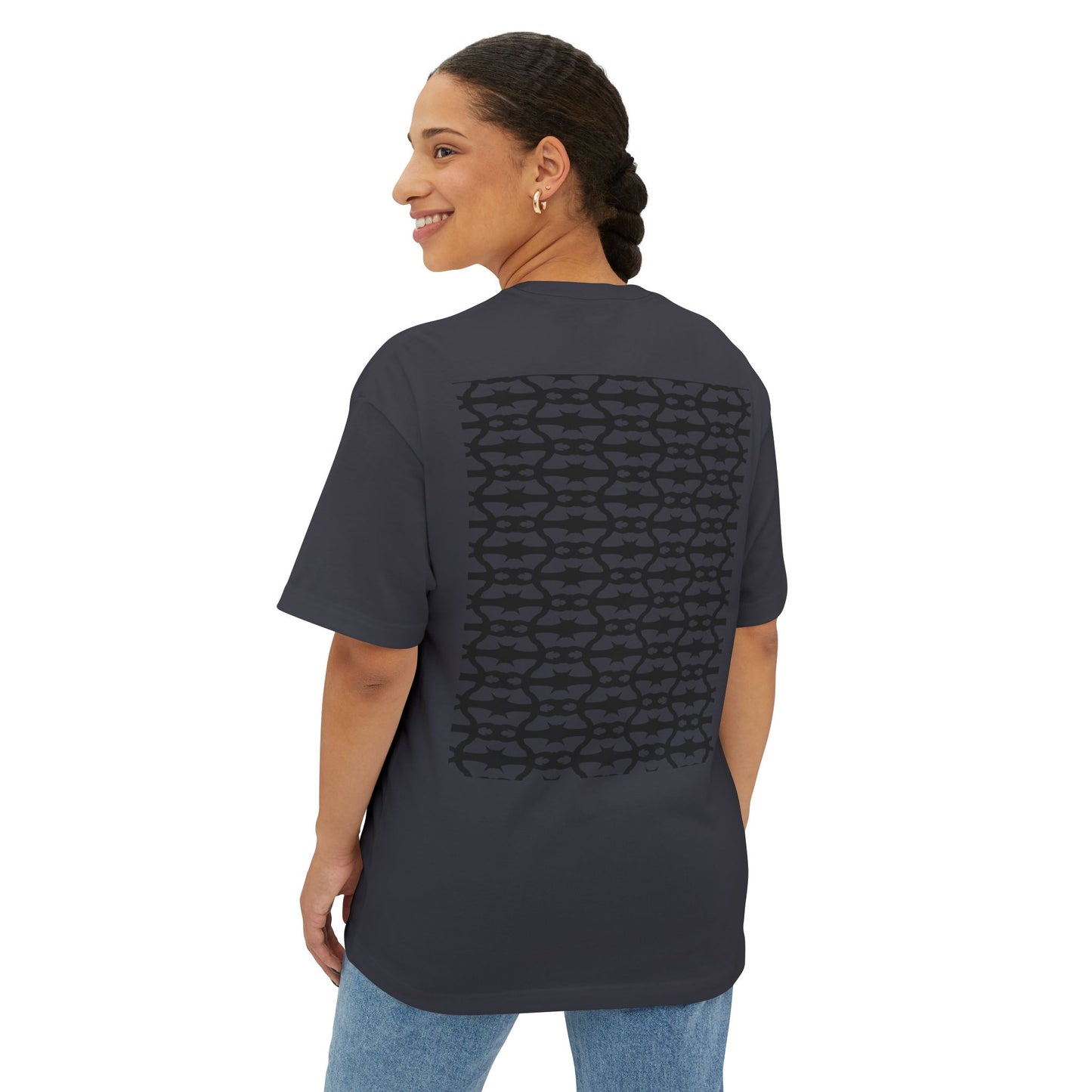 MAJBWR - Arabic Calligraphy Boxy Tee — "Sabr" Graphic Oversized T-Shirt