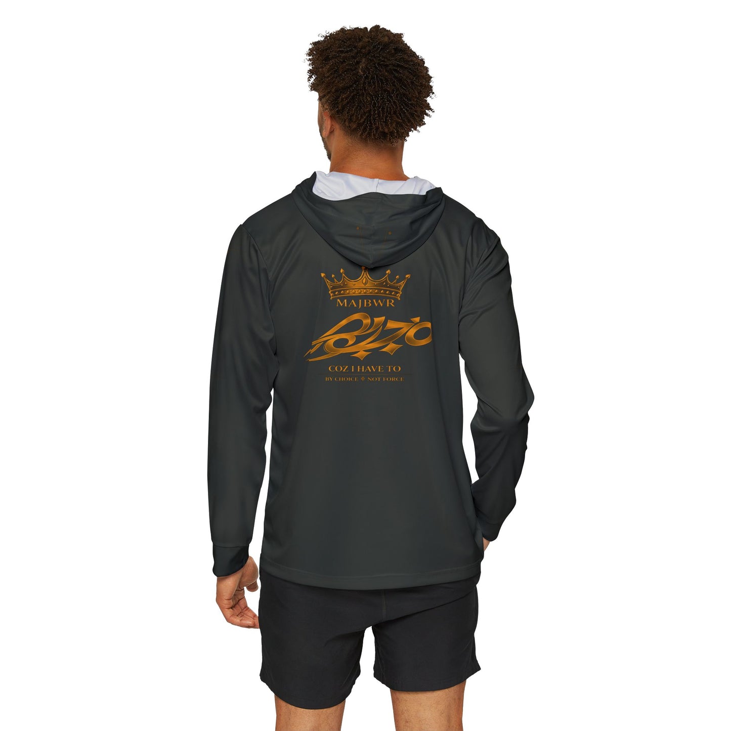 MAJBWR - Men's Olive & Gold Sports Warmup  Athletic  Hoodie AOP