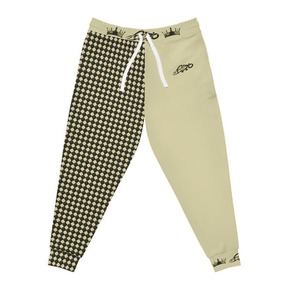 MAJBWR - Commander Crown Camo Joggers — MAJBWR Pale Beige Athletic Joggers