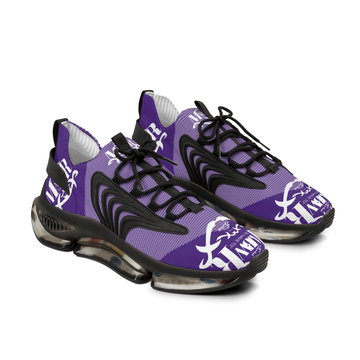 MAJBWR - Purple Snake Mesh Sneakers — X Edition