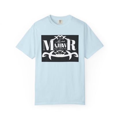 MAJBWR - T-Shirt — Bold Black Graphic Tee