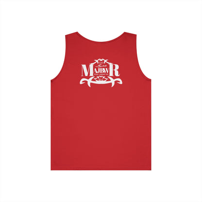 MAJBWR - Unisex Heavy Cotton Tank Top Left Right
