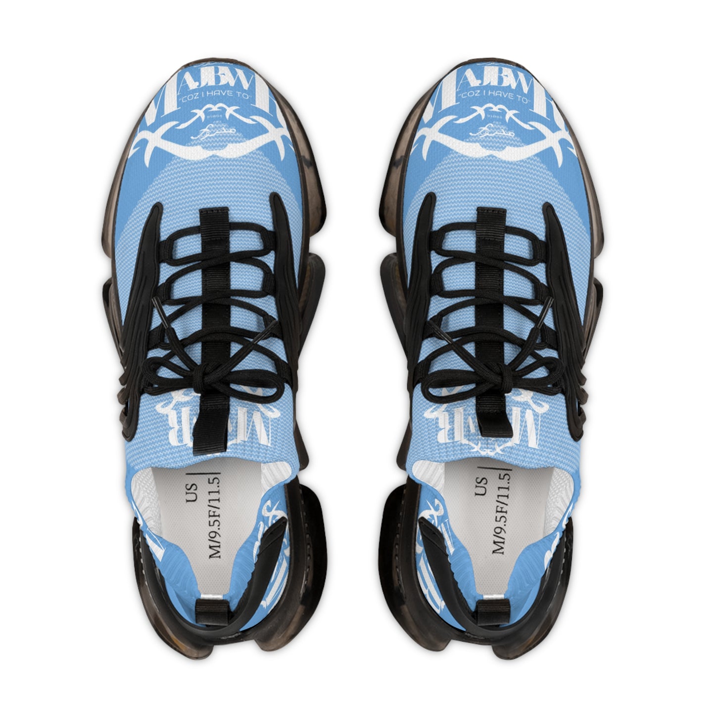 MAJBWR - Men's Mesh Snake Sneakers Light Blue X