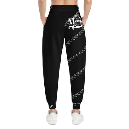 MAJBWR - Black & White Print Joggers - AOP 1