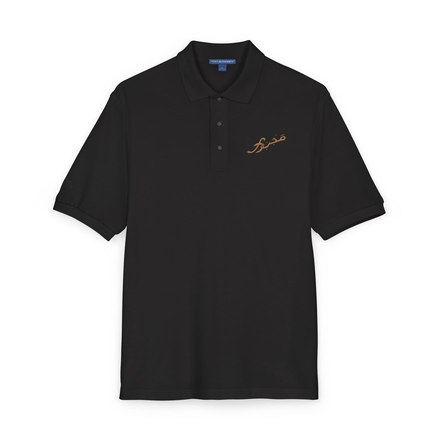Embroidered Lightning Bolt Polo Shirt