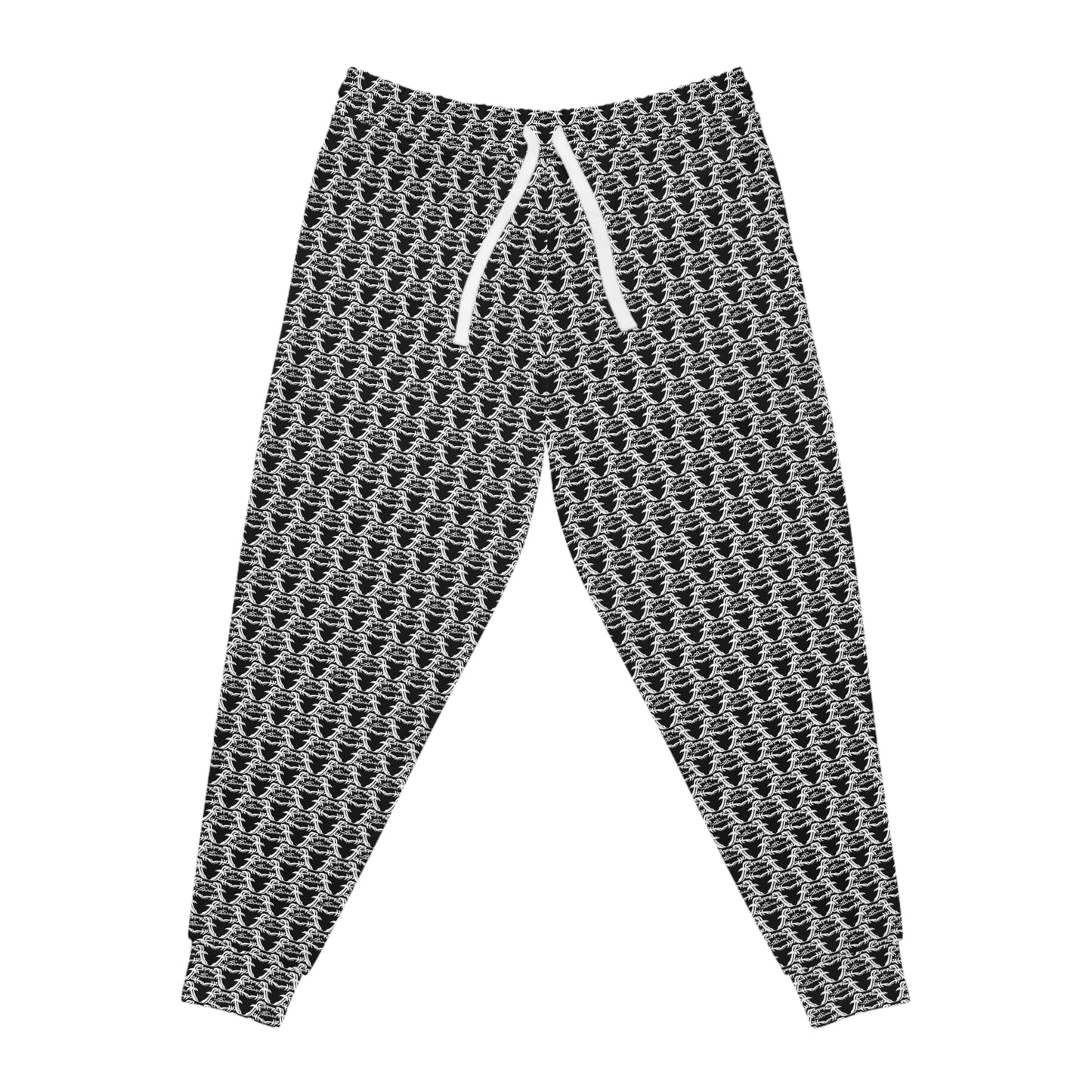 MAJBWR - Black & White Print Joggers - AOP 1 Face