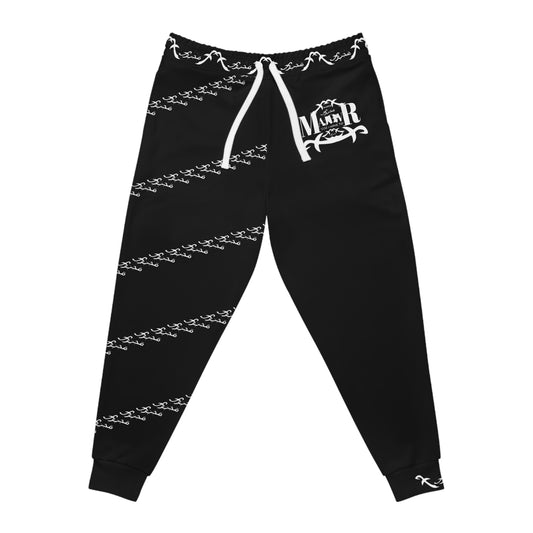 MAJBWR - Black & White Print Joggers - AOP 1
