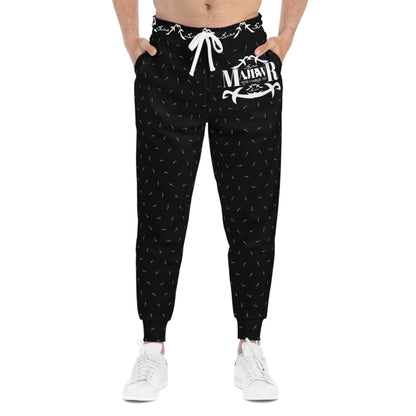 MAJBWR - "Black & White Print Joggers  AOP connect"