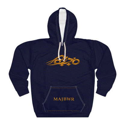 MAJBWR - Diamond Edition Navy & Gold Crown Hoodie