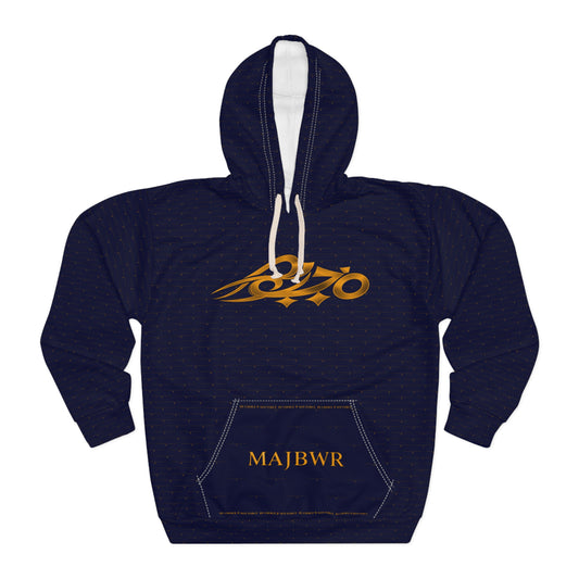MAJBWR - Diamond Edition Navy & Gold Crown Hoodie