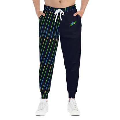 MAJBWR - Camo Deep Dark Blue Athletic Joggers — Limited Edition